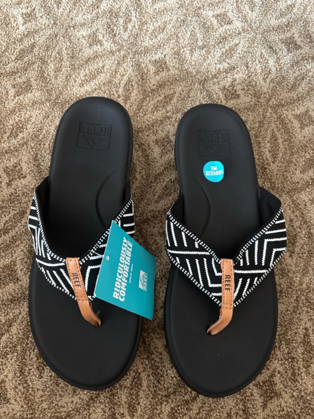 Reef cushion cloud Flip Flops with White and white pattern - Picture 4 of 10